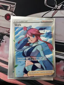 Pokemon TCG Skyla Holo Ultra Rare Full Art Card Shining Fates 072/072 - Image 1