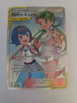 Pokemon Trainer Mallow & Lana Tag Team Card - Image 1