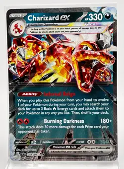 Charizard EX Double Rare 054/091 Pokemon Card 2024 Paldean Fates - Image 1