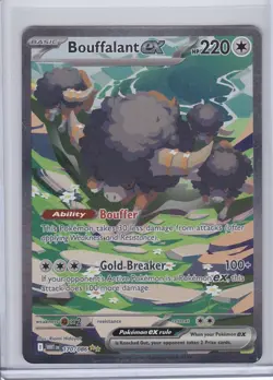 POKEMON TCG S&V White Flare BOUFFALANT EX SIR Special Illustration Card 170/086 - Image 1