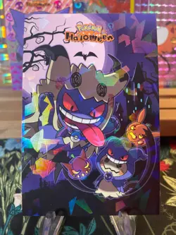 🔥Non-TCG Gengar Ice Holo🔥Halloween Card Database Pokemon 2025 Peru🔥 - Image 1