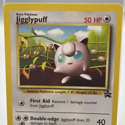 Jigglypuff 7 LP Black Star Promo Rare Pokemon TCG Card 2000 - Image 2