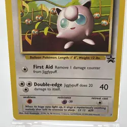 Jigglypuff 7 LP Black Star Promo Rare Pokemon TCG Card 2000 - Image 3