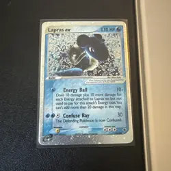 2003 Pokemon LAPRAS EX Ruby & Sapphire HOLO Foil Rare e-Reader Card 99/109 SWIRL - Image 1