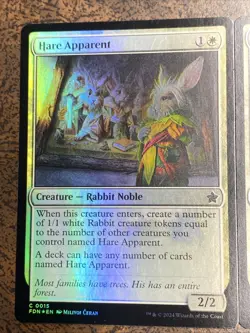 Hare Apparent 0015 Magic Foundations Common Foil & Non-Foil MTG Card - Image 2