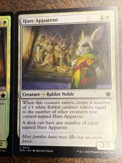 Hare Apparent 0015 Magic Foundations Common Foil & Non-Foil MTG Card - Image 3