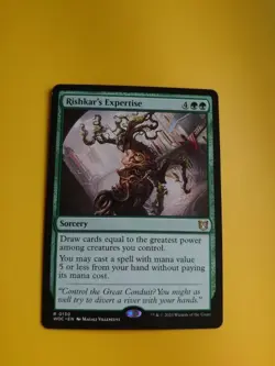 Rishkar's Expertise WOC Mythic Sorcery MTG Card. - Image 2
