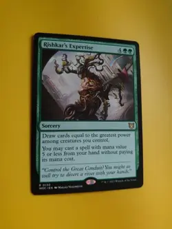 Rishkar's Expertise WOC Mythic Sorcery MTG Card. - Image 3