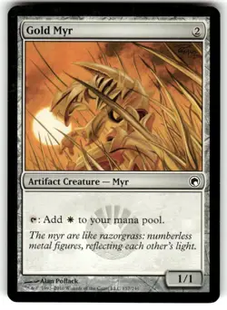 Gold Myr Scars of Mirrodin Regular MTG - Image 1