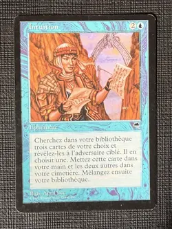 Mtg Tempest- Intuition French -EX++ Gradable - Image 1