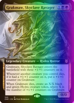 MTG Grakmaw, Skyclave Ravager (366/493) Zendikar Rising LP FOIL - Image 1