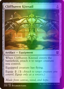 MTG Magic the Gathering Cliffhaven Kitesail (243/493) Zendikar Rising LP FOIL - Image 1