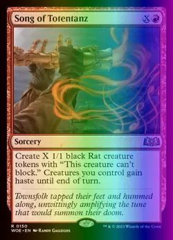 MTG Magic the Gathering Song of Totentanz (150/475) Wilds of Eldraine LP FOIL - Image 1