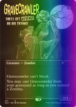 MTG Magic the Gathering Gravecrawler (231/1458) Secret Lair Drop Series LP FOIL - Image 1