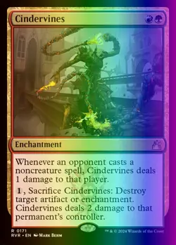 MTG Magic the Gathering Cindervines (171/497) Ravnica Remastered LP FOIL - Image 1