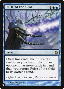 MTG Magic the Gathering Pulse of the Grid (DST-29/1358) The List LP - Image 1