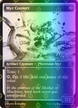 MTG Magic the Gathering Myr Convert (479/530) Phyrexia All Will Be One LP FOIL - Image 1