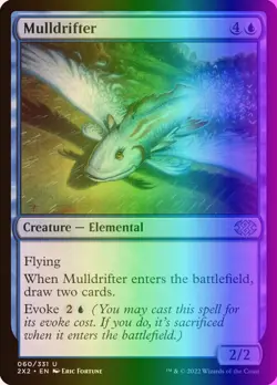 MTG Magic the Gathering Mulldrifter (60/686) Double Masters 2022 LP FOIL - Image 1