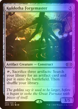MTG Magic the Gathering Kuldotha Forgemaster (266/503) Double Masters LP FOIL - Image 1