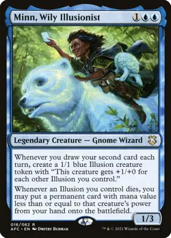 Minn, Wily Illusionist (16/359) Adventures in the Forgotten Realms Commander NM - Image 1