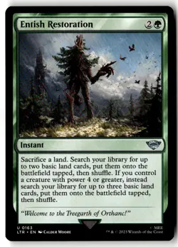MTG - Entish Restoration 163 NM Universes Beyond: The Lord of the Rings: Tales o - Image 1