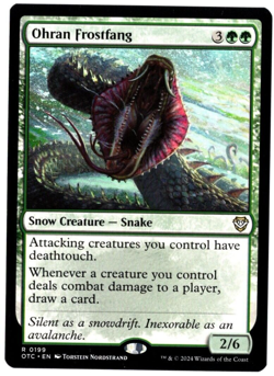 Ohran Frostfang 0199 Non Foil Rare Outlaws of Thunder Junction MTG NM - Image 1