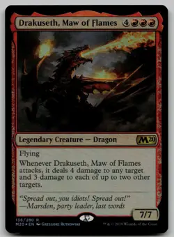 Drakuseth, Maw of Flames R Core Set 2020 136 NM FOIL - Image 1