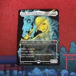 The Wandering Rescuer borderless double exposure MTG single Duskmourn HoH 0351 M - Image 1