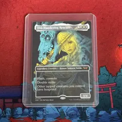 The Wandering Rescuer borderless double exposure MTG single Duskmourn HoH 0351 M - Image 2