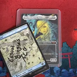 The Wandering Rescuer borderless double exposure MTG single Duskmourn HoH 0351 M - Image 3
