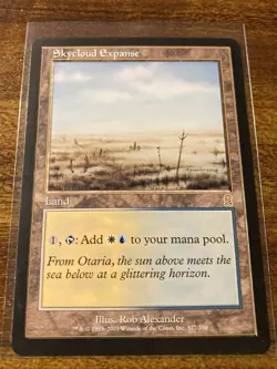 MTG✨SKYCLOUD EXPANSE✨ Odyssey NM RARE Allied DOUBLE MANA Land 2001 Alexander Art - Image 5