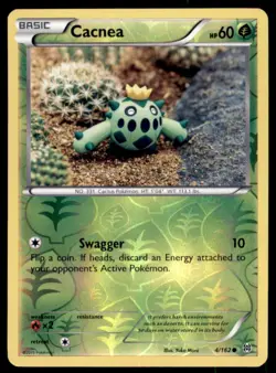 Pokemon TCG Cacnea XY - BREAKthrough #4 Reverse Holo - Image 1