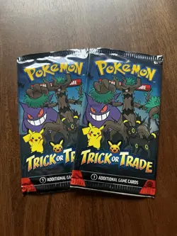 Pokemon Sealed Trick or Trade 2024 2 Booster Packs - Image 1