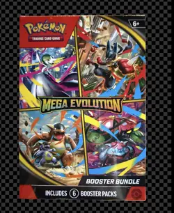 Pokemon TCG Mega Evolution Booster Bundle New Sealed (6 Packs) - Image 2