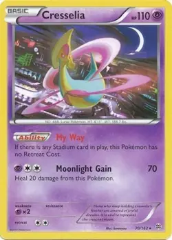 Pokemon TCG - Cresselia - 70/162 - Rare - XY: BREAKthrough [Near Mint] - Image 1
