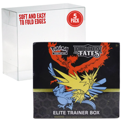 Pokemon ETB Elite Trainer Box Plastic Protector Case Long Term Storage Thick 5PC - Image 1