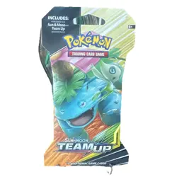 Pokemon Sun & Moon Team Up Sleeved Blister Booster Pack - Venasaur Art - Image 1