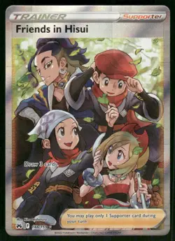 Friends in Hisui (Full Art) 148/159 Ultra Rare Holo NM Pokemon Crown Zenith - Image 1