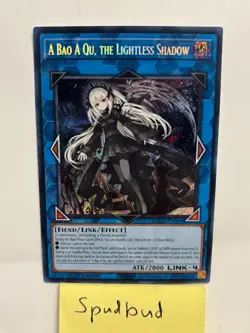 A Bao A Qu, the Lightless Shadow Secret Rare SUDA-EN049 NM 1st Edition Yu-Gi-Oh! - Image 1