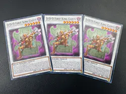 3x D/D/D First King Clovis 1st Edition Common DOOD-EN038 Yu-Gi-Oh! - Image 1
