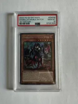 Yu-Gi-Oh! Age Overlord DIABELLSTAR BLACK WITCH EN006 PSA 10 & A Mystery Slab - Image 1