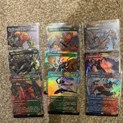 Magic: The Gathering Spider-Man Holo Uncommon/Rare Bundle ALL FOIL. 9 Cards - Image 1