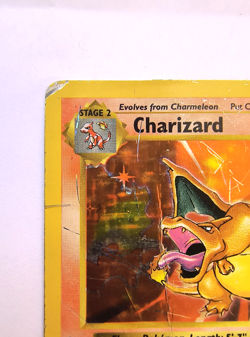 Charizard Holo 4/102 Base Set Unlimited 1999 Pokemon Card - Mod Played Condition - Image 2