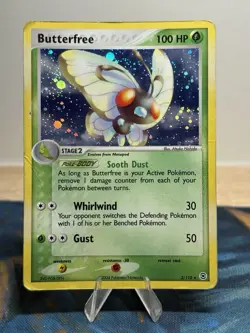 Butterfree 2/112 EX Firered & Leafgreen Reverse Holo Rare Pokemon Card HP - Image 1
