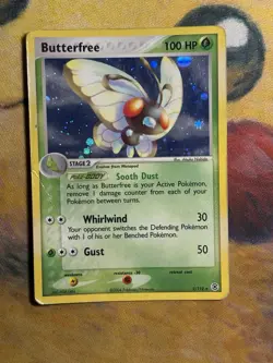 Butterfree 2/112 EX Firered & Leafgreen Reverse Holo Rare Pokemon Card HP - Image 2