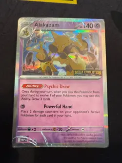 Mega Evolution Build and Battle Alakazam Promo Card and Deck SEALED Pokemon TCG - Image 1