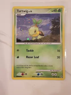 Turtwig 103/130 Diamond & Pearl Cosmos Holo Common Pokemon Card - LP - Image 1
