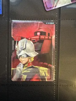 Gundam Card Game - Resource - Char Aznable - RP-004 - English Foil - Image 1