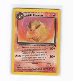Dark Flareon 31/82 Team Rocket Unlimited | WOTC Vintage Pokemon Card LP-MP - Image 1