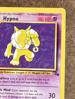 Hypno - Fossil Set - 23/62 - Non Holo Foil Rare - Pokemon Card TCG - HP - Image 3